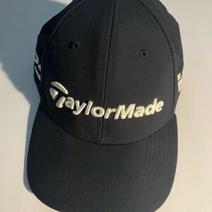 TaylorMade Black and White Logo Cap